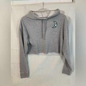 Divided Cropped Hoodie